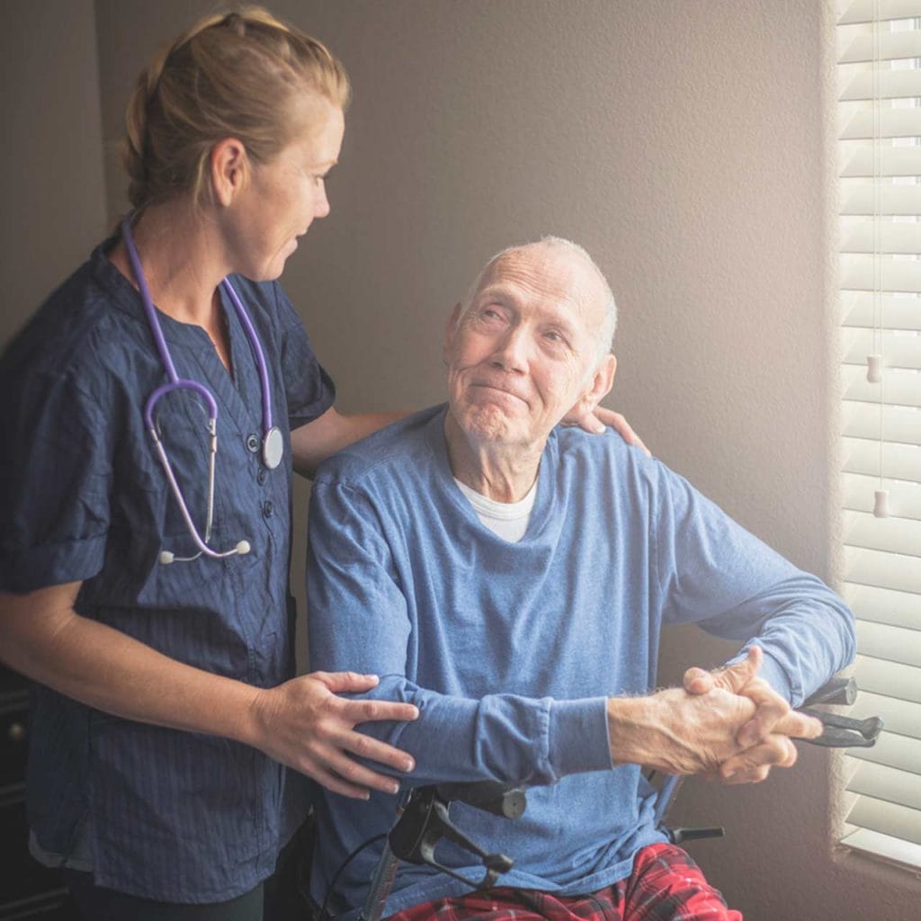 Caregiver and Patient.