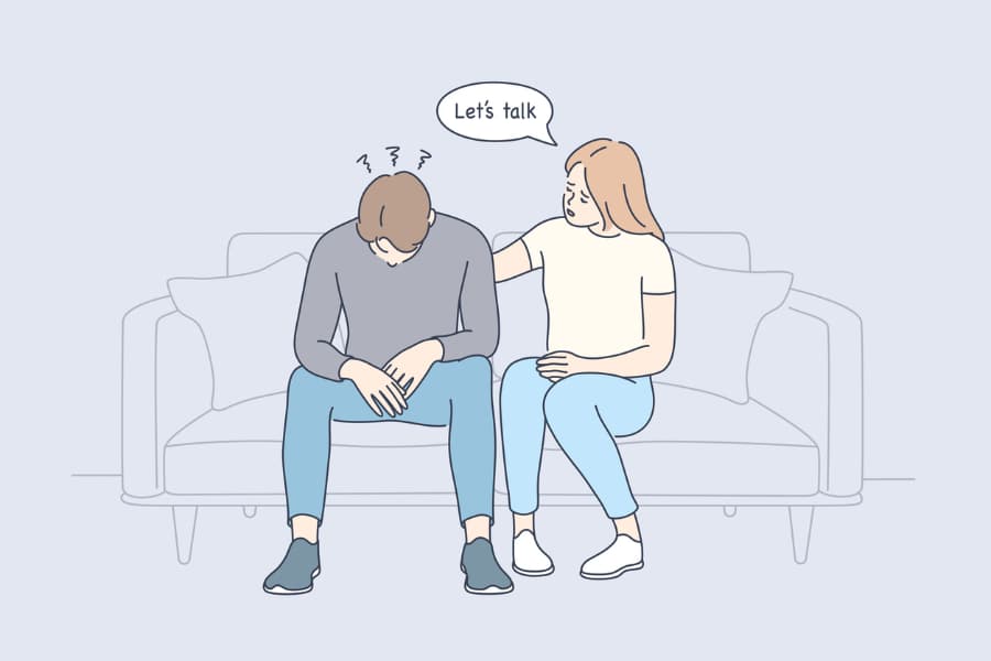 Two People Talking